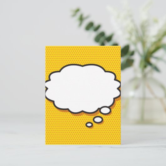 Ihr Message Thread Bubble Fun Retro Comic Book Postkarte (Stehend Vorderseite)