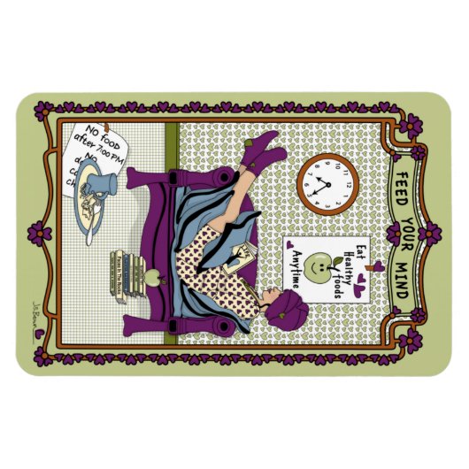 Ihr Mind_A_4x6 Kühlschrank Magnet gefüttert (Horizontal)