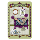 Ihr Mind_A_4x6 Kühlschrank Magnet gefüttert (Vertikal)