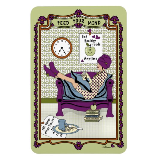 Ihr Mind_A_4x6 Kühlschrank Magnet gefüttert (Vertikal)