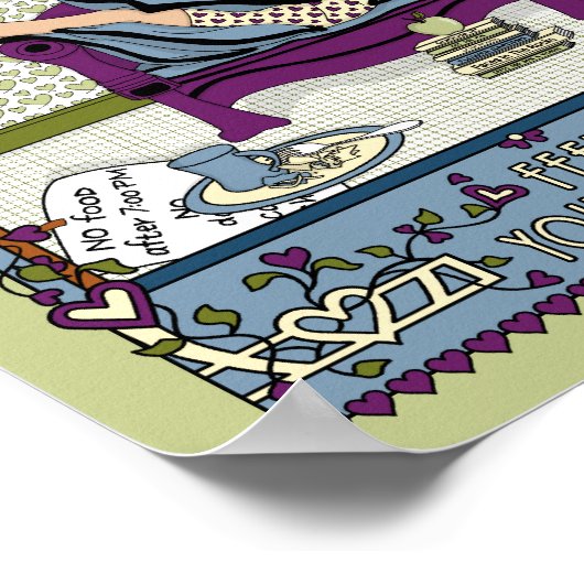 Ihr Mind_A_8x10-Poster gefüttert Poster (Ecke)