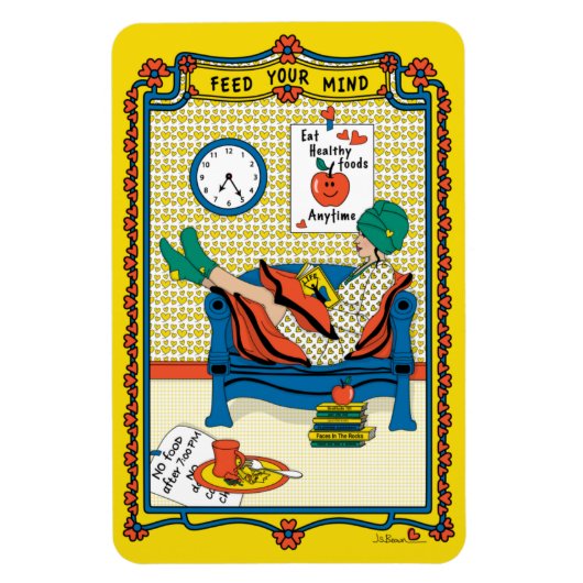 Ihr Mind_B_4x6 Kühlschrank Magnet gefüttert (Vertikal)