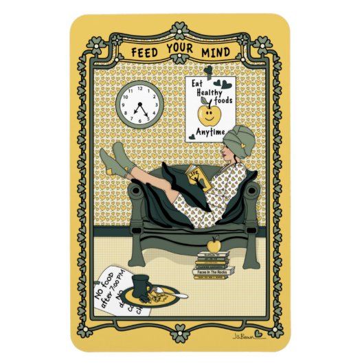 Ihr Mind_C_4x6 Kühlschrank Magnet gefüttert (Vertikal)