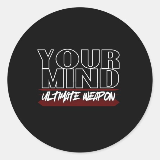 Ihr Mind-Ultimate-Weapon-Aufkleber Runder Aufkleber (Vorderseite)