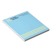 Ihr Mit Monogramm Etikett - mehrfarbig Notizblock (angewinkelt)