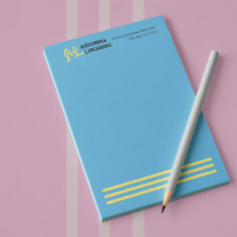 Ihr Mit Monogramm Etikett - mehrfarbig Notizblock