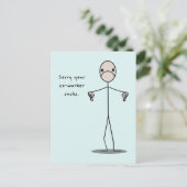 Ihr Mitarbeiter Sind zum Kotzen Postkarte (Stehend Vorderseite)