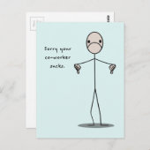Ihr Mitarbeiter Sind zum Kotzen Postkarte (Vorne/Hinten)