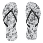 Ihr (mittlere Länge) Name ist all darüber Badesandalen (Fußbett)