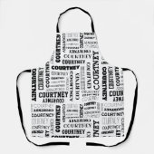 Ihr (mittlere Länge) Name ist über diesen Schürze (Vorderseite)