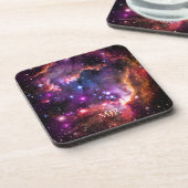 Ihr Monogramm auf dem Sternenraumbild Untersetzer (Linke Seite)