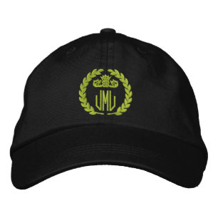 Ihr Monogramm bis zu 3 Buchstaben Laurels Stickere Bestickte Baseballkappe
