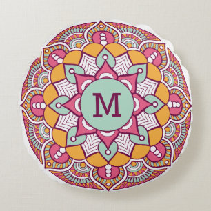 IHR Monogramm Custom Boho werfen Kissen