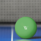 Ihr Monogramm grün Tischtennisball (Netto)