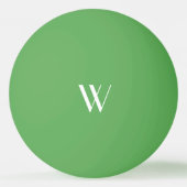 Ihr Monogramm grün Tischtennisball (Rückseite)