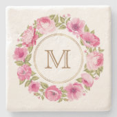 Ihr Monogramm in den Untersetzer eines (Vorderseite)