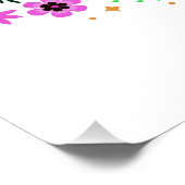 Ihr Monogramm in einem benutzerdefinierten Blume-R Poster (Ecke)