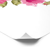 Ihr Monogramm in einem benutzerdefinierten Blume-R Poster (Ecke)