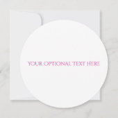 Ihr Monogramm in einer Blume Rahmen benutzerdefini Einladung (Rückseite)