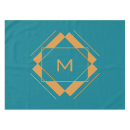 Ihr Monogramm in geometrischem Mustertuch Tischdecke