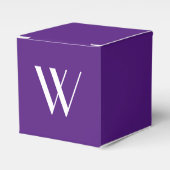 Ihr Monogramm in königlichen lila Geschenkschachtel (Vorderseite)