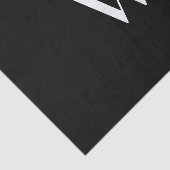 Ihr Monogramm in Schwarzweiß Seidenpapier (Ausschnitt)