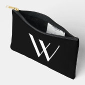 Ihr Monogramm in Schwarzweiß Zubehörtasche (Offen)