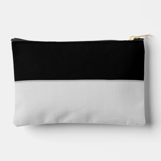 Ihr Monogramm in Schwarzweiß Zubehörtasche (Rückseite)