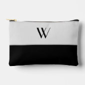 Ihr Monogramm in Schwarzweiß Zubehörtasche (Vorderseite)