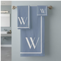 Ihr Monogramm in verblasster Denimfarbe