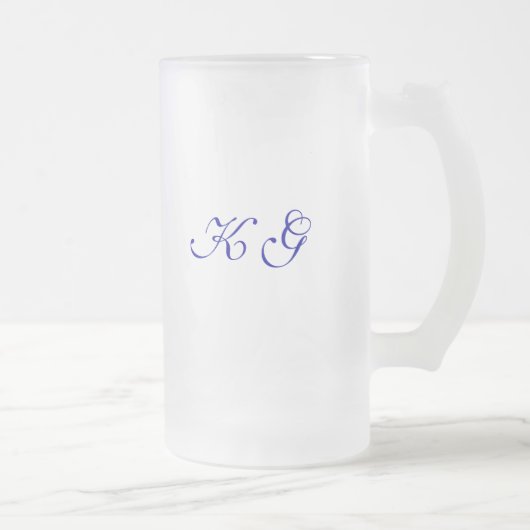 Ihr monogrammbecher mattglas bierglas (Rechts)