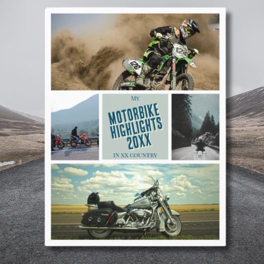 Ihr Motorradmotorrad-Foto Postkarte