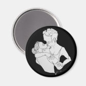 Ihr Mund ist ein Kartenmagnet Magnet (Vorderseite/Rückseite)