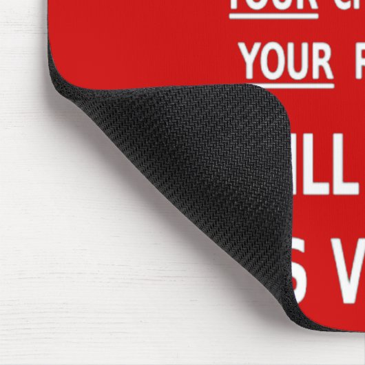 Ihr Mut holt uns Sieg. Bester Preis Mousepad (Ecke)