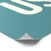 Ihr Mut Ihre Freude über Ihre Entschließung Poster (Ecke)