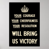 Ihr Mut Ihre Freude über Ihre Entschließung Poster (Vorne)