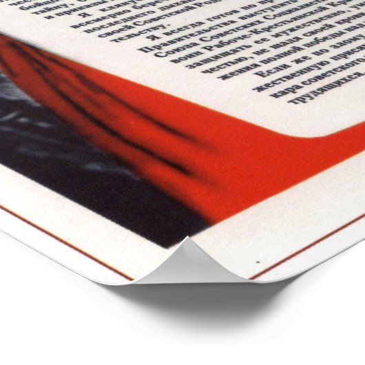 Ihr Mutterland fordert Dienst, Russischer Krieg Poster (Ecke)