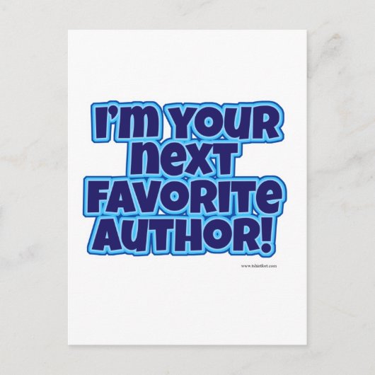 Ihr nächster Lieblingsschriftsteller Postkarte (Vorderseite)