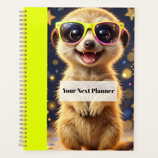 Ihr Nächster Planer – Erdmännchen-Notizbuchcover (Vorderseite)