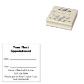 Ihr nächster Termin Ärzte üben Vorlage Gummistempel (Stempel)