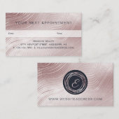 Ihr nächster Termin Elegante Abstrakte Rose Gold (Vorne/Hinten)