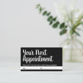 Ihr nächster Termin - Erinnerung - Schwarz - (Stehend Vorderseite)