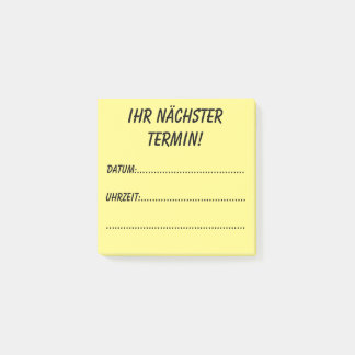 Ihr nächster Termin! Post-it Klebezettel