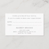 Ihr nächster Termin | Schwarz & Grau | Minimal (Rückseite)