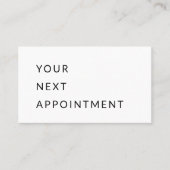 Ihr nächster Termin | Schwarz & Grau | Minimal (Vorderseite)