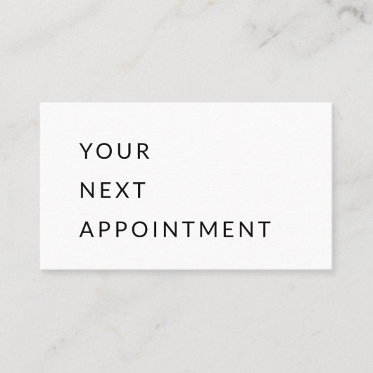 Ihr nächster Termin | Schwarz & Grau | Minimal (Vorderseite)