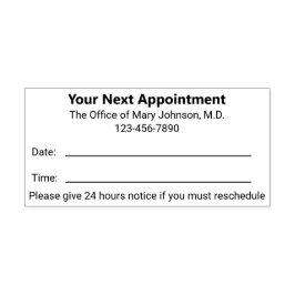 Ihr nächstes Amt für Erinnerung Doktor Permastempel