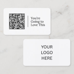 Ihr nächstes Favorit ist hier QR-Code und Logo Visitenkarte