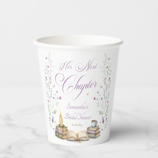 Ihr Nächstes Kapitel: Brautparty Pappbecher (Vorderseite)