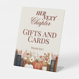 Ihr nächstes Kapitel Herbstbuch Brautparty Sockelschild